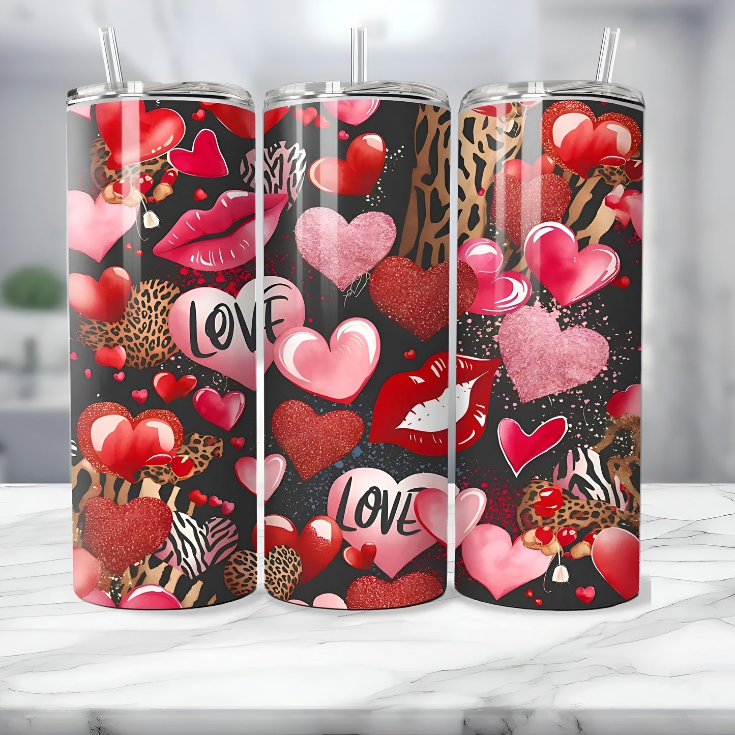 Hearts & Kisses Tumbler