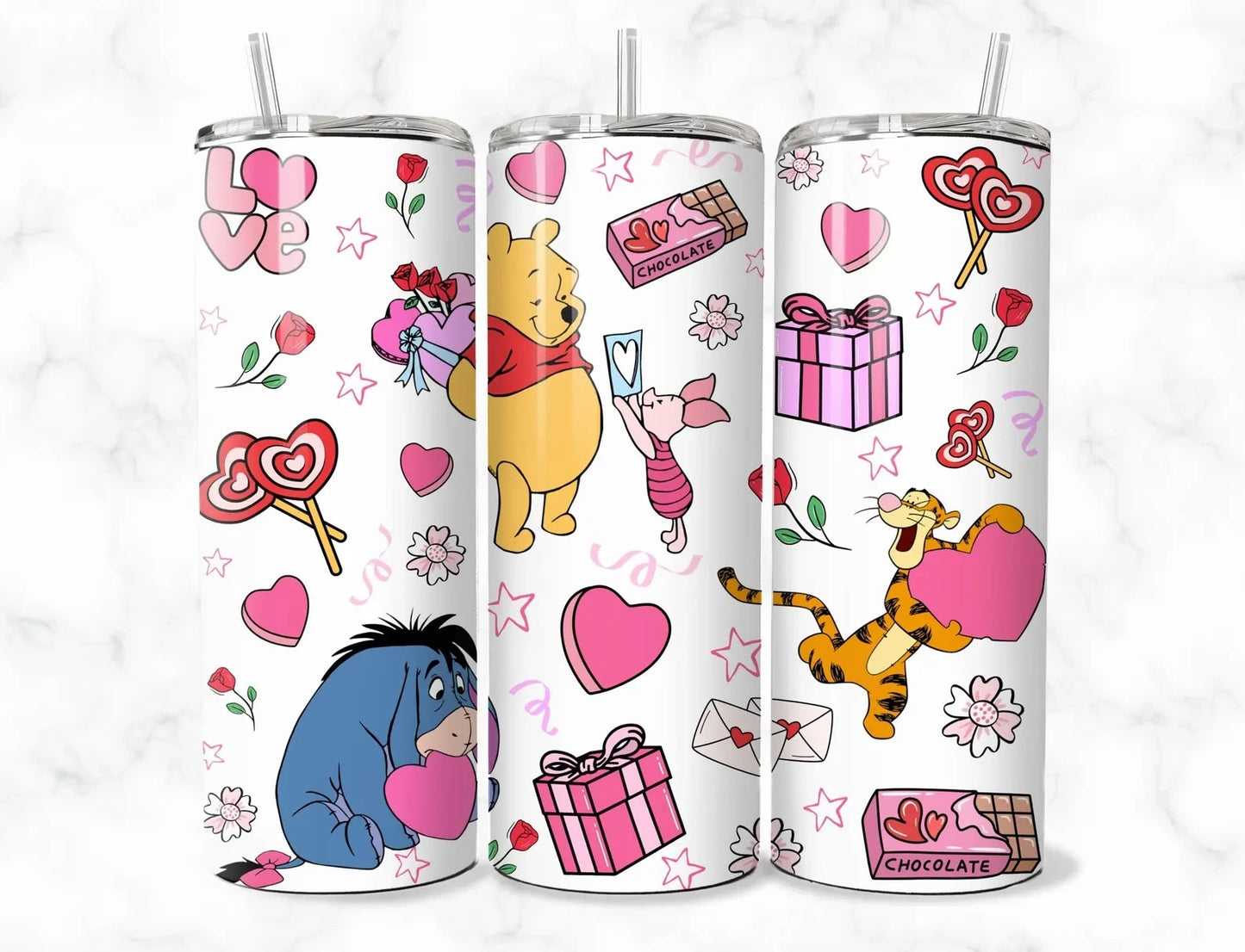 Winnie The Pooh Love Tumbler