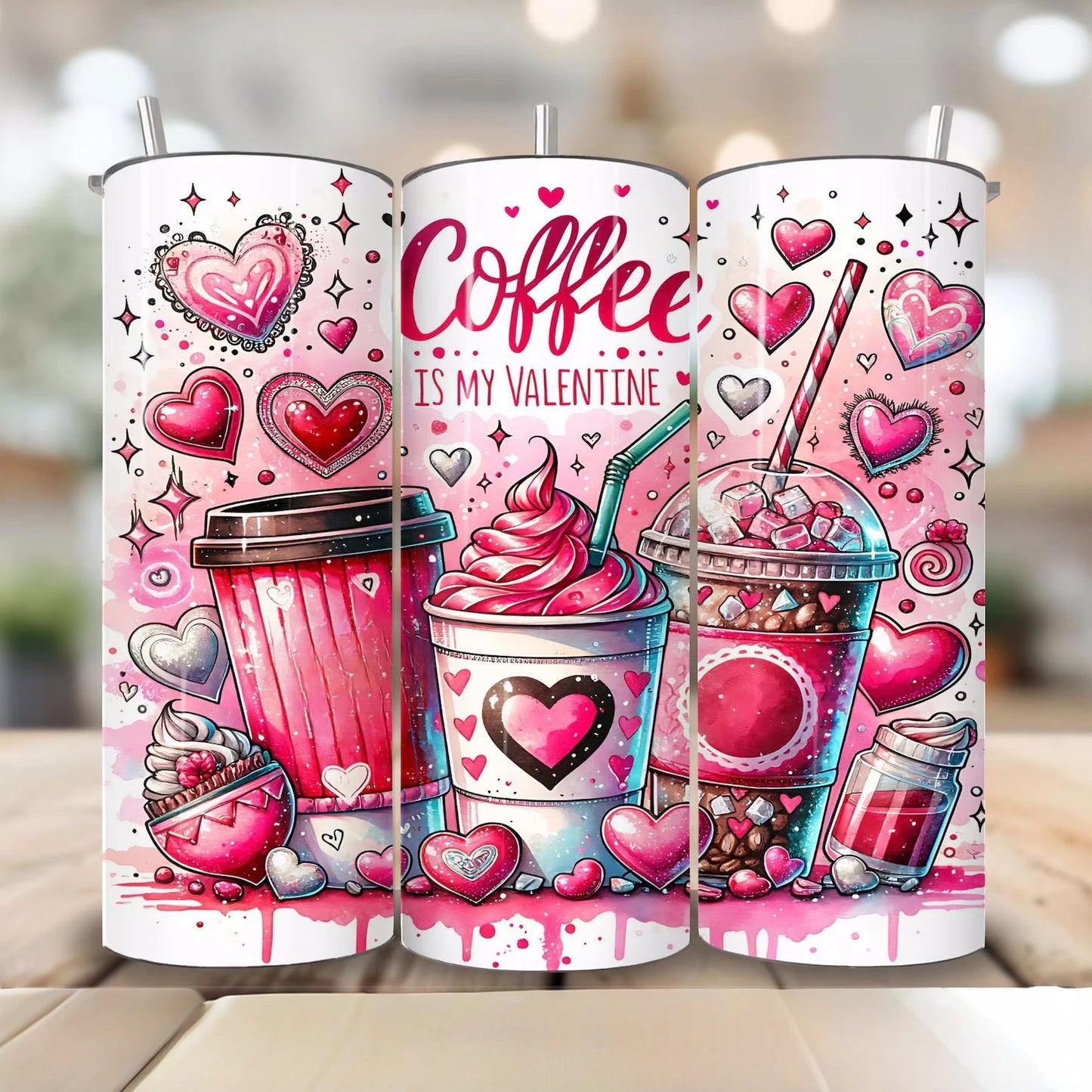 Coffee Is My Valentine Tumbler