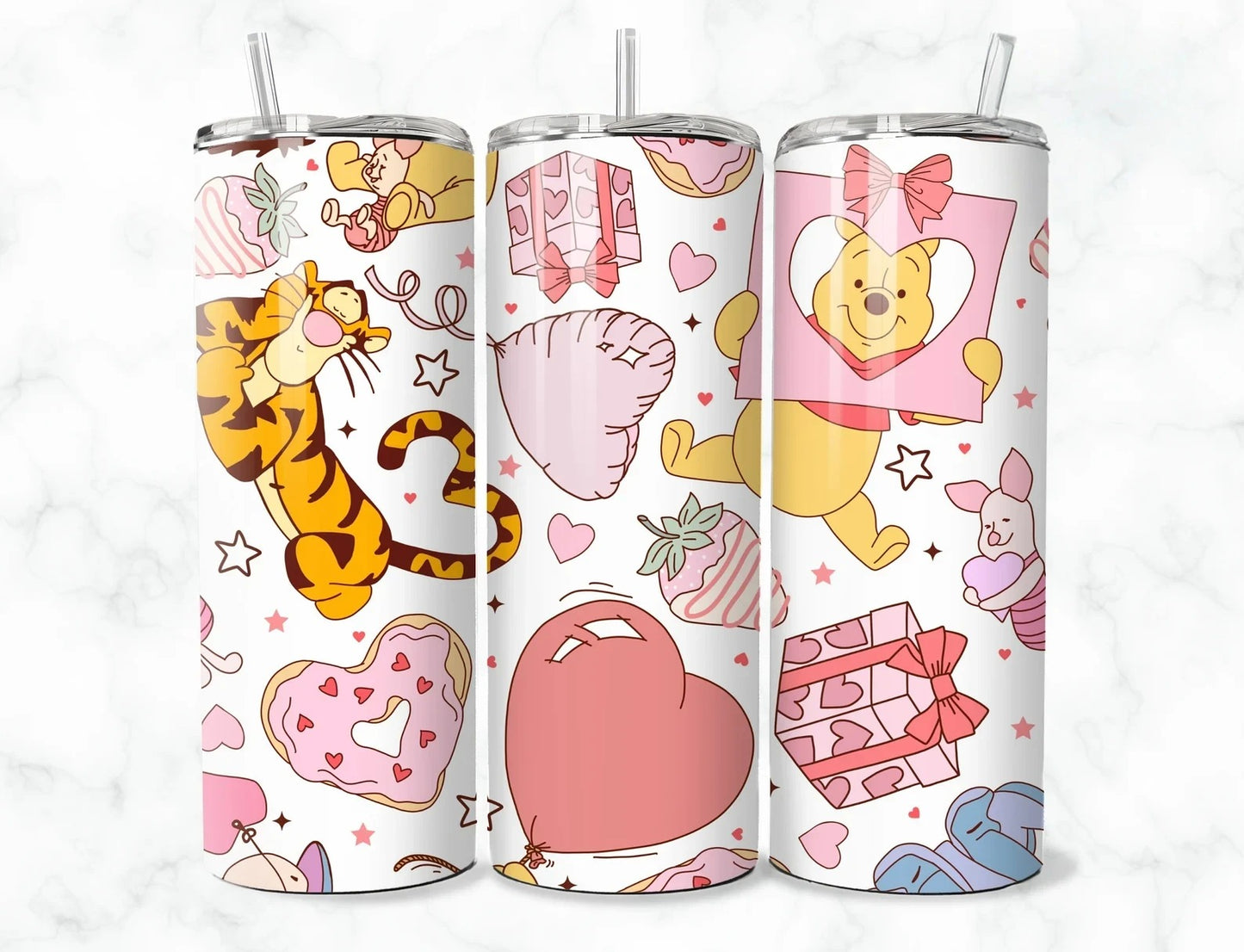 Winnie The Pooh Hearts Tumbler