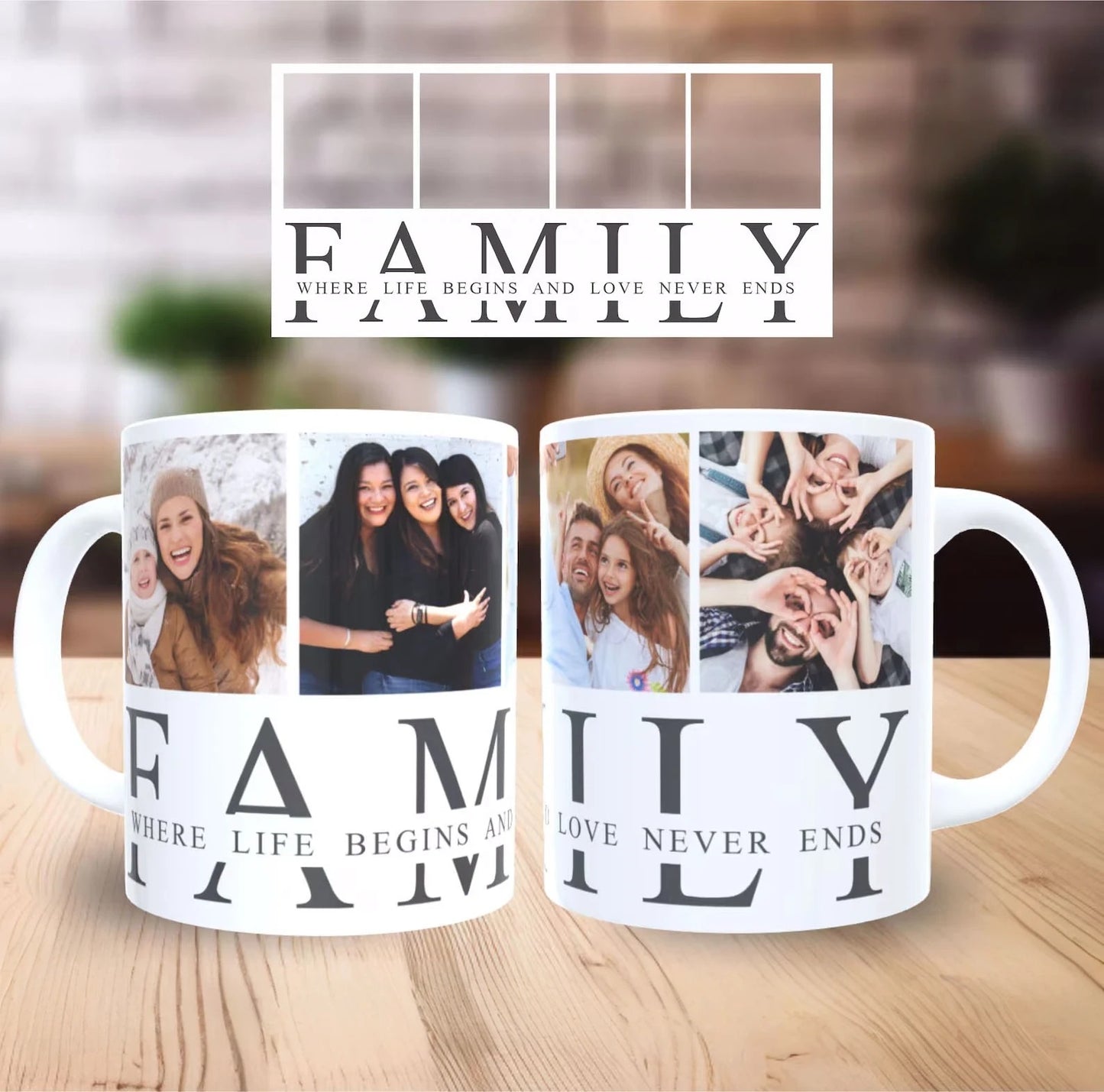 Family - Where Life Begins And Love Never Ends Mug
