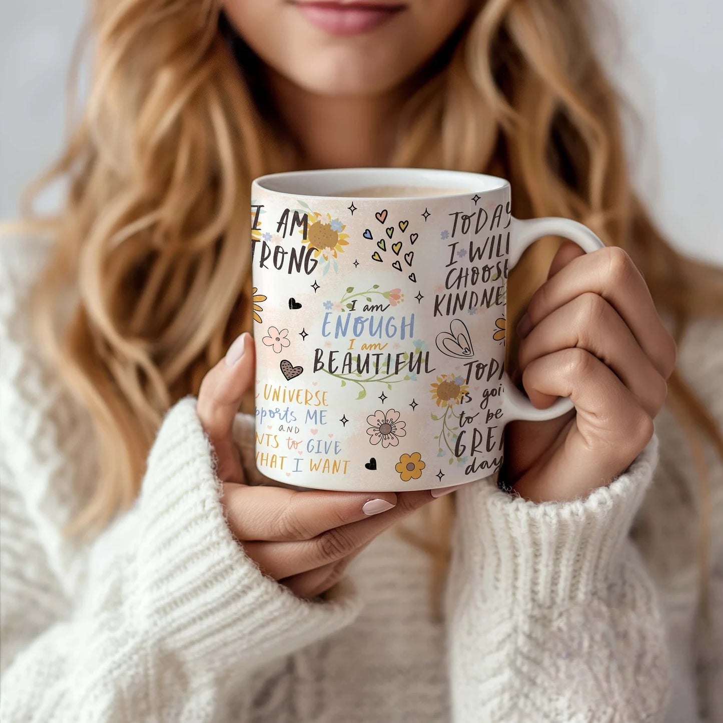 I Am Enough, I Am Beautiful Mug