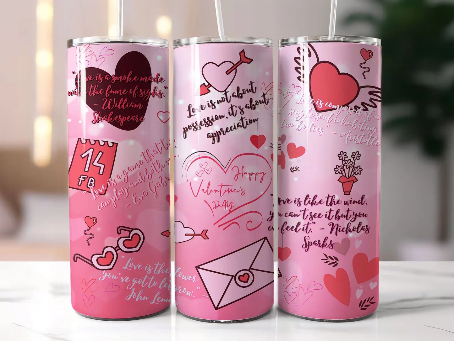 Happy Valentine's Day Tumbler