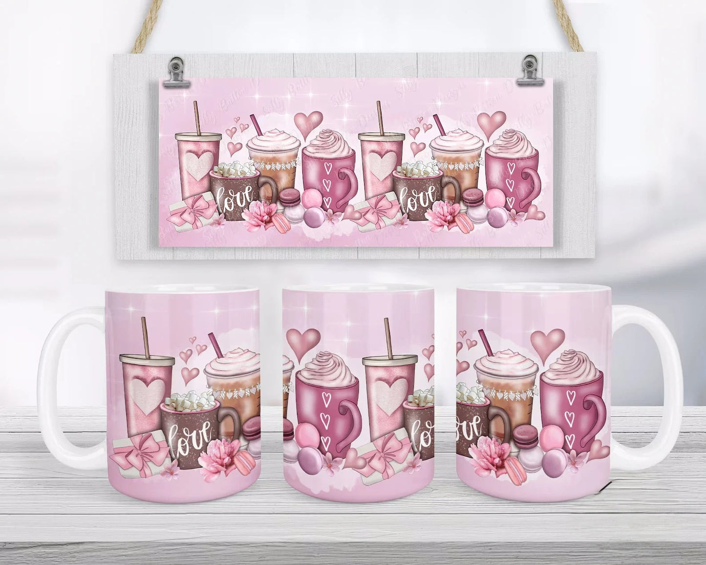 Pink Café Selection Mug
