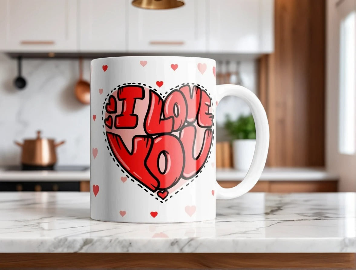 I Love You Heart Mug