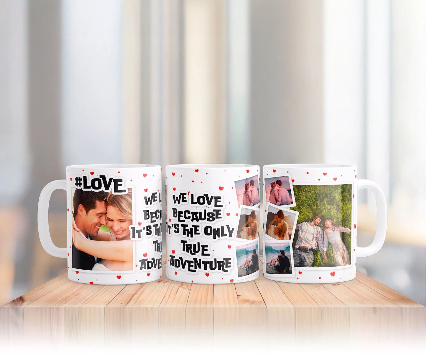 Love Is The Only True Adventure Personalised Mug