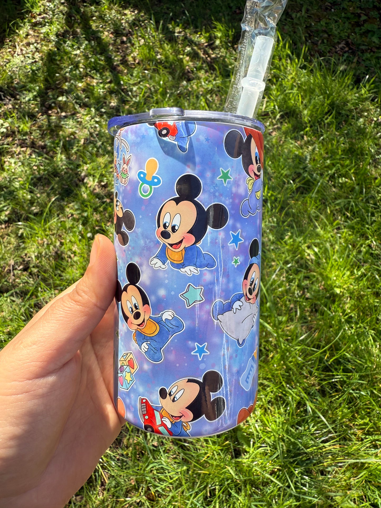 Blue Mouse Sippy Tumbler