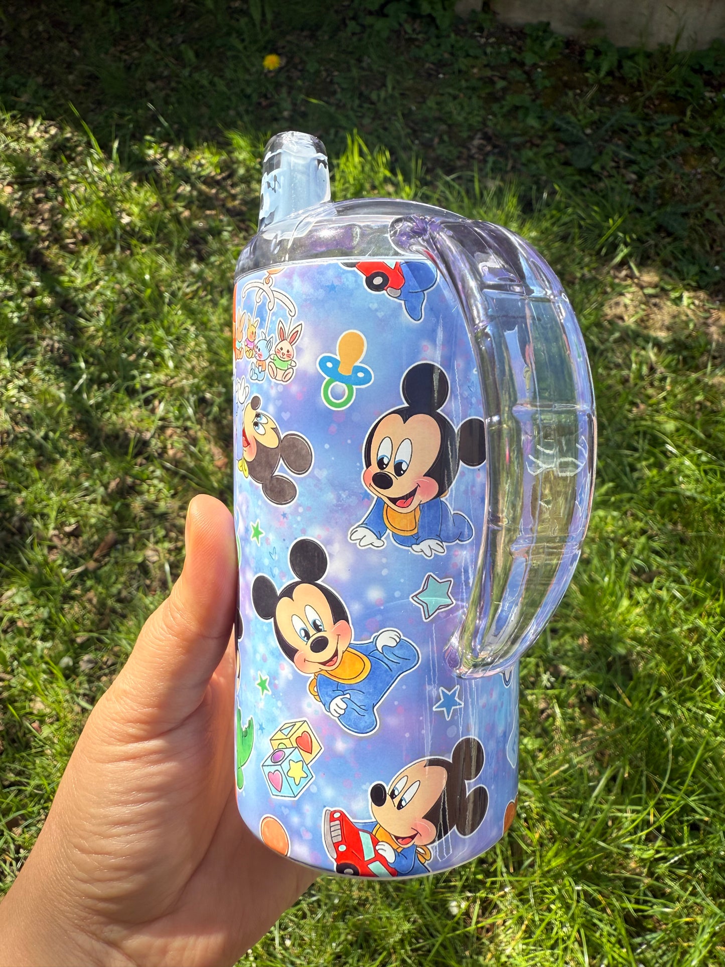 Blue Mouse Sippy Tumbler