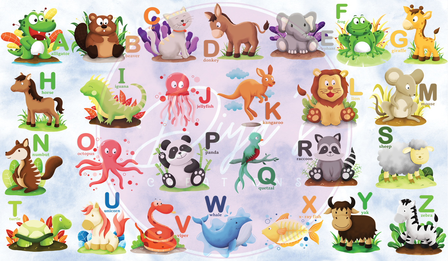 Alphabet Animals Children's Tumbler