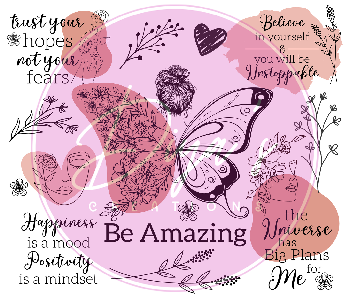 Be Amazing Affirmations Tumbler