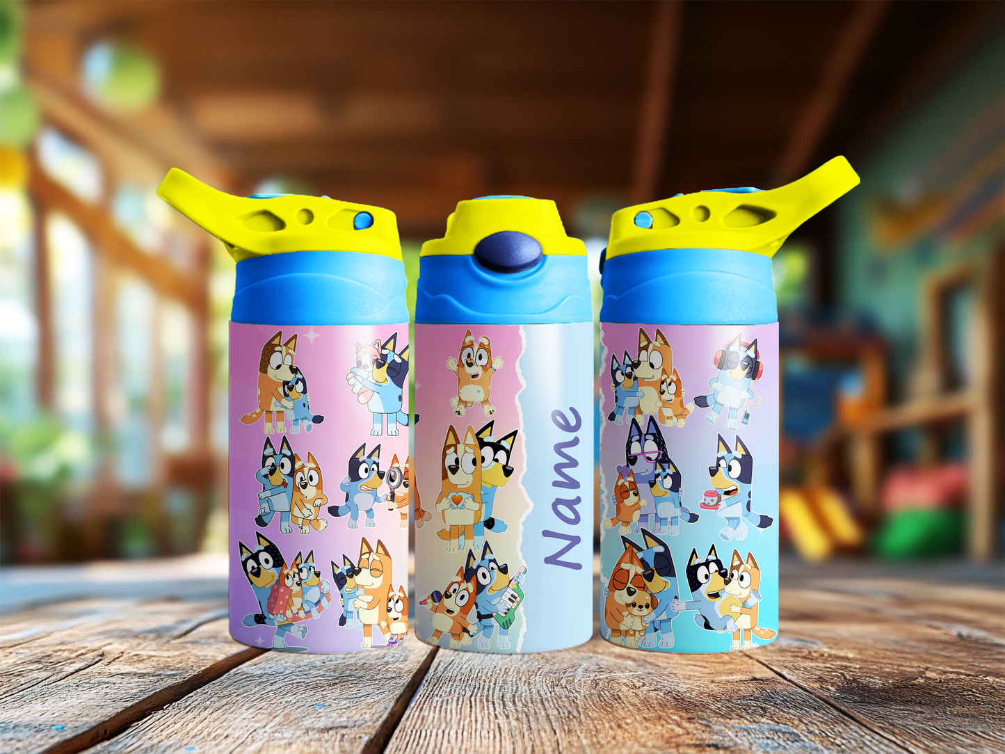 Bluey Personalised Baby Blue Children's Tumbler