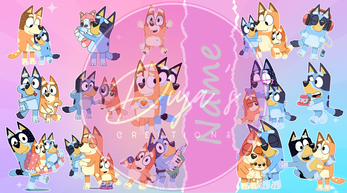 Bluey Personalised Baby Pink Children's Tumbler