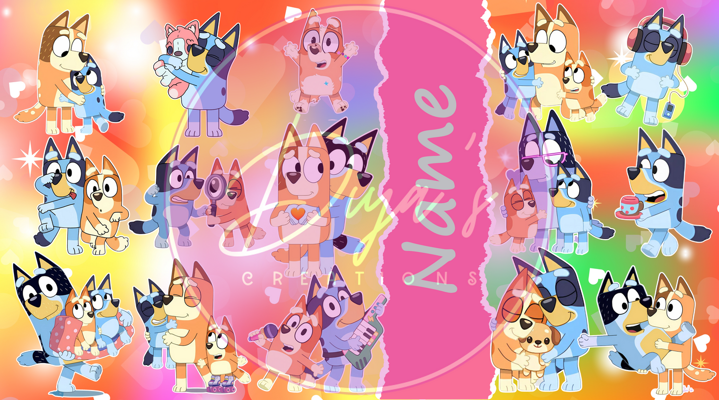 Bluey Personalised Hot Pink Children's Tumbler