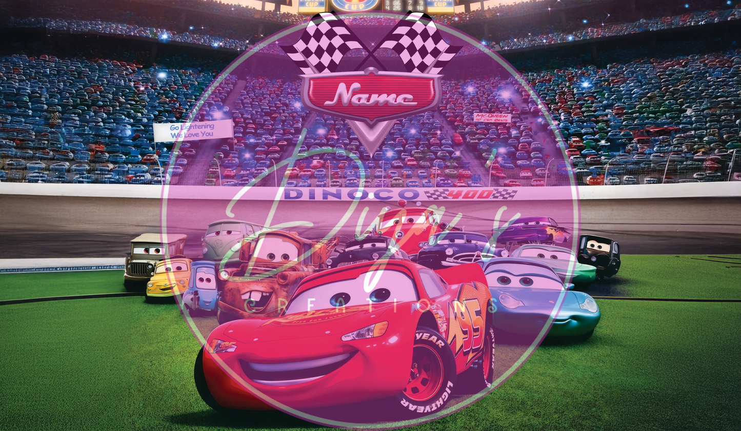 Cars Racing Personalised 12oz Tumbler