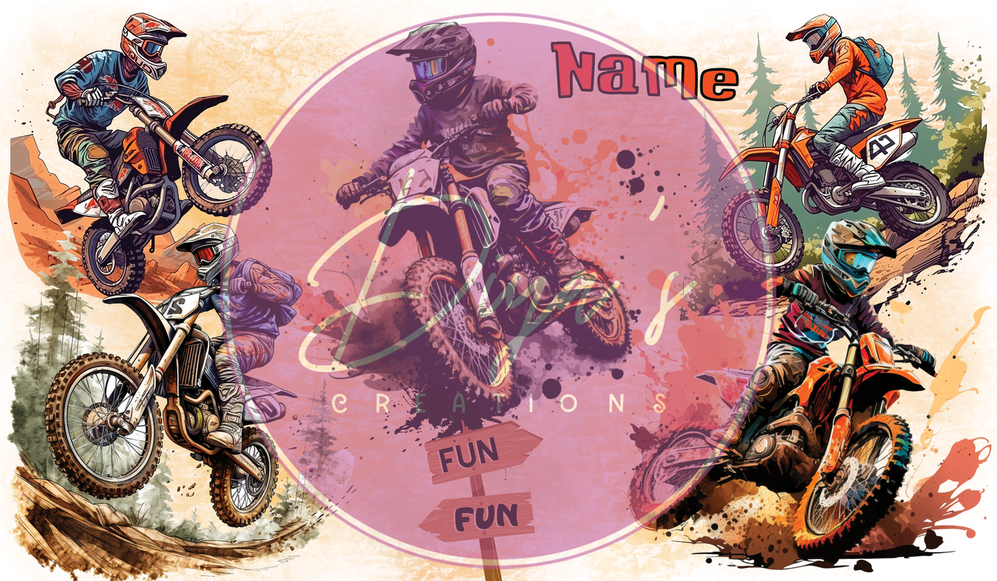 Dirtbike Sippy Tumbler