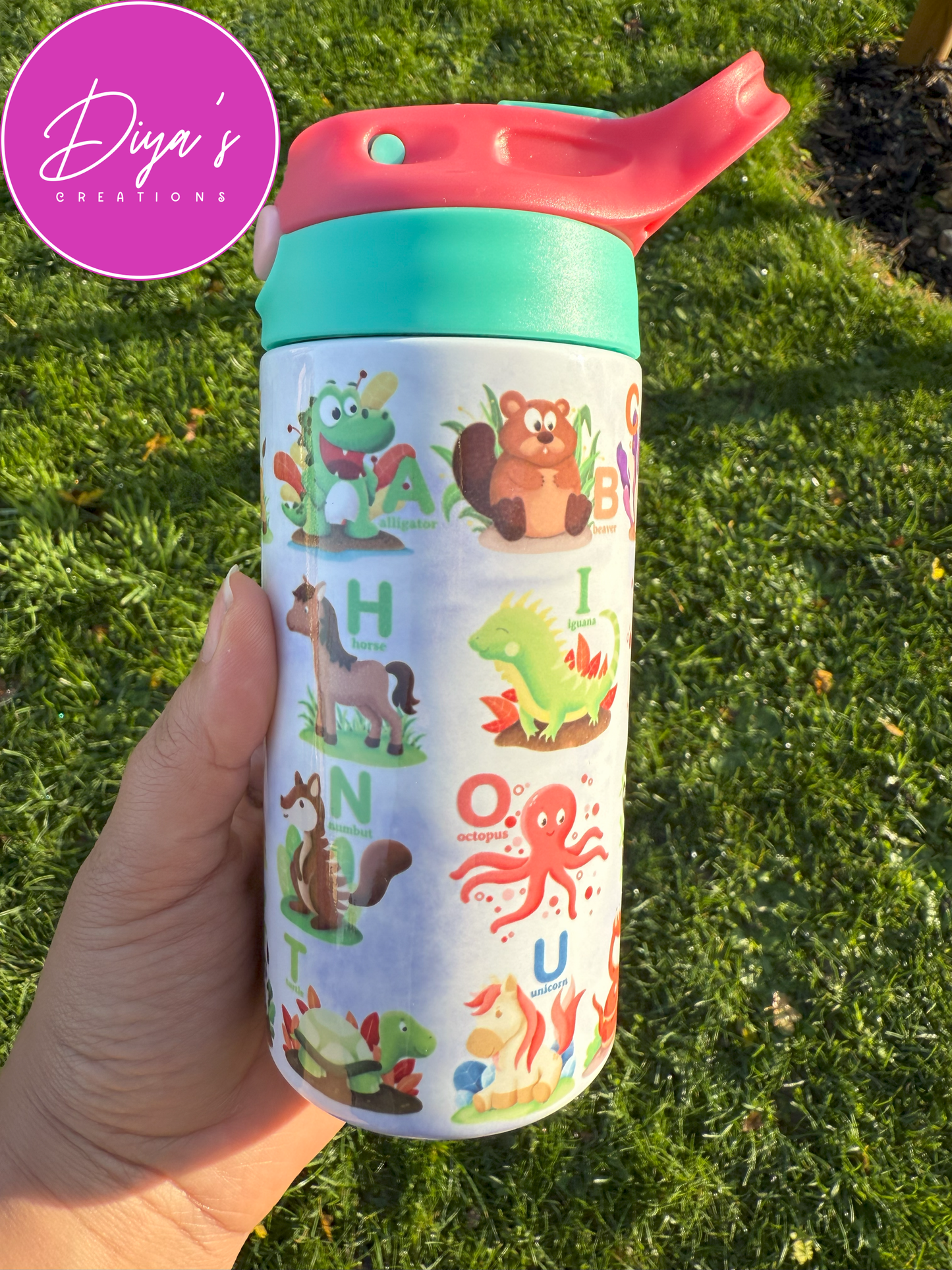 Alphabet Animals Children's Tumbler