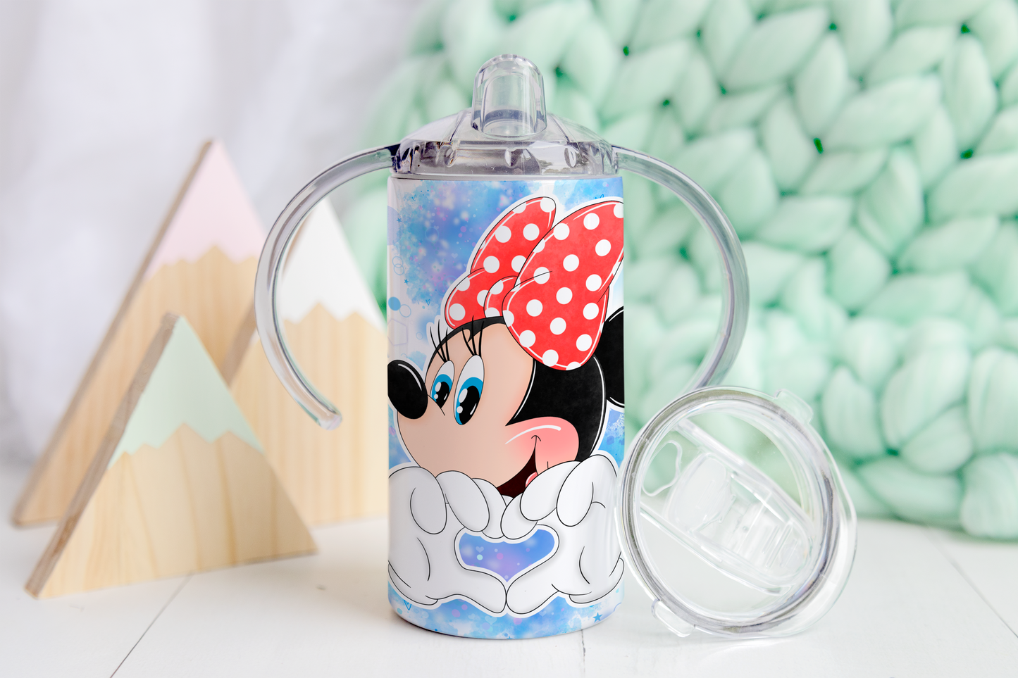 MM Heart Blue Sippy Tumbler