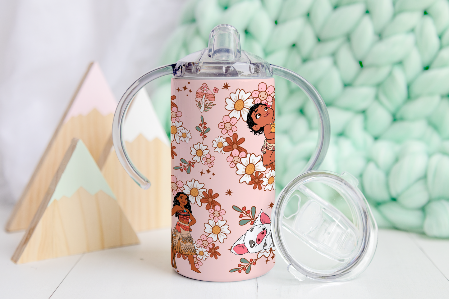 Moana Pink Sippy Tumbler