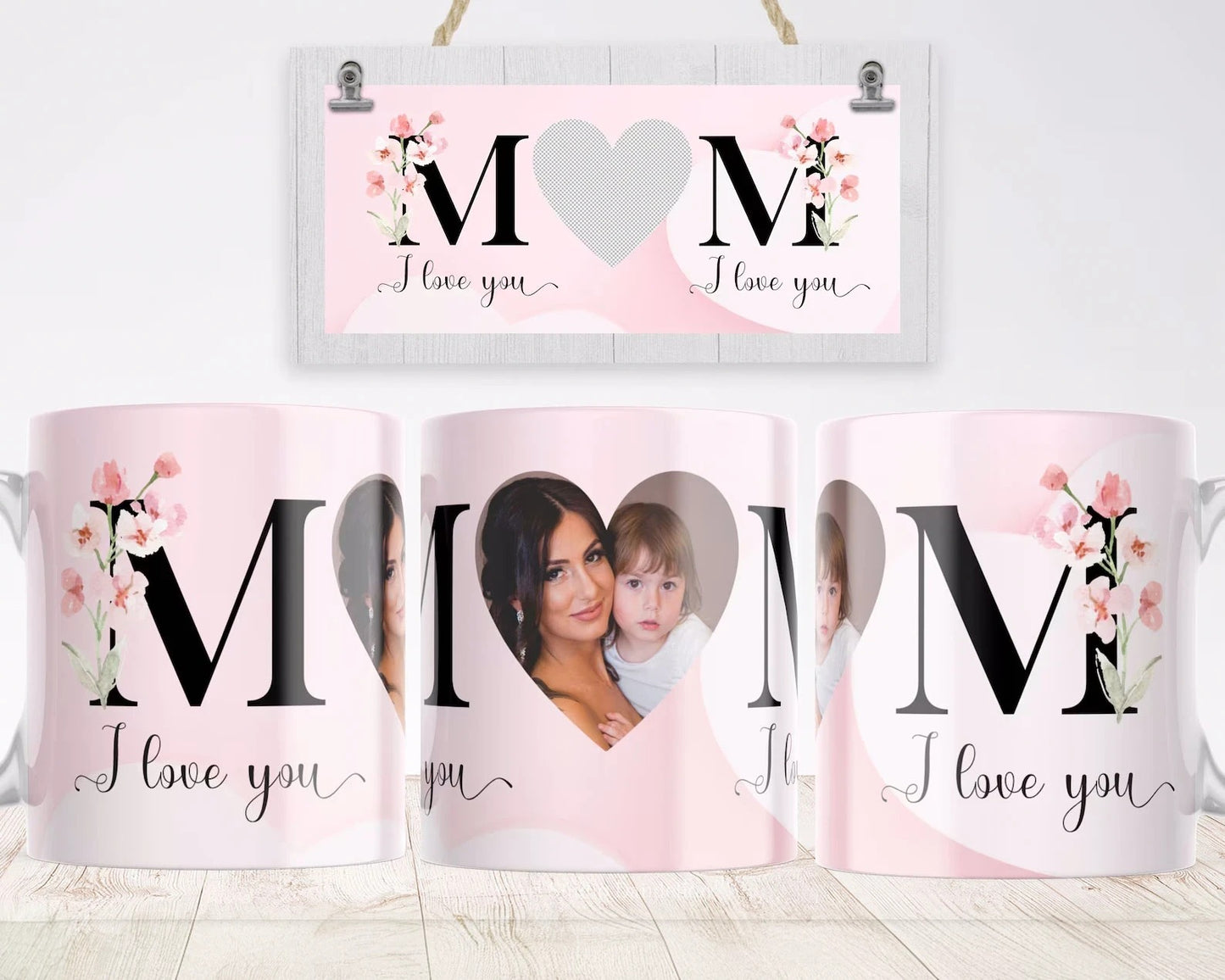 Mom, I Love You Personalised Mug