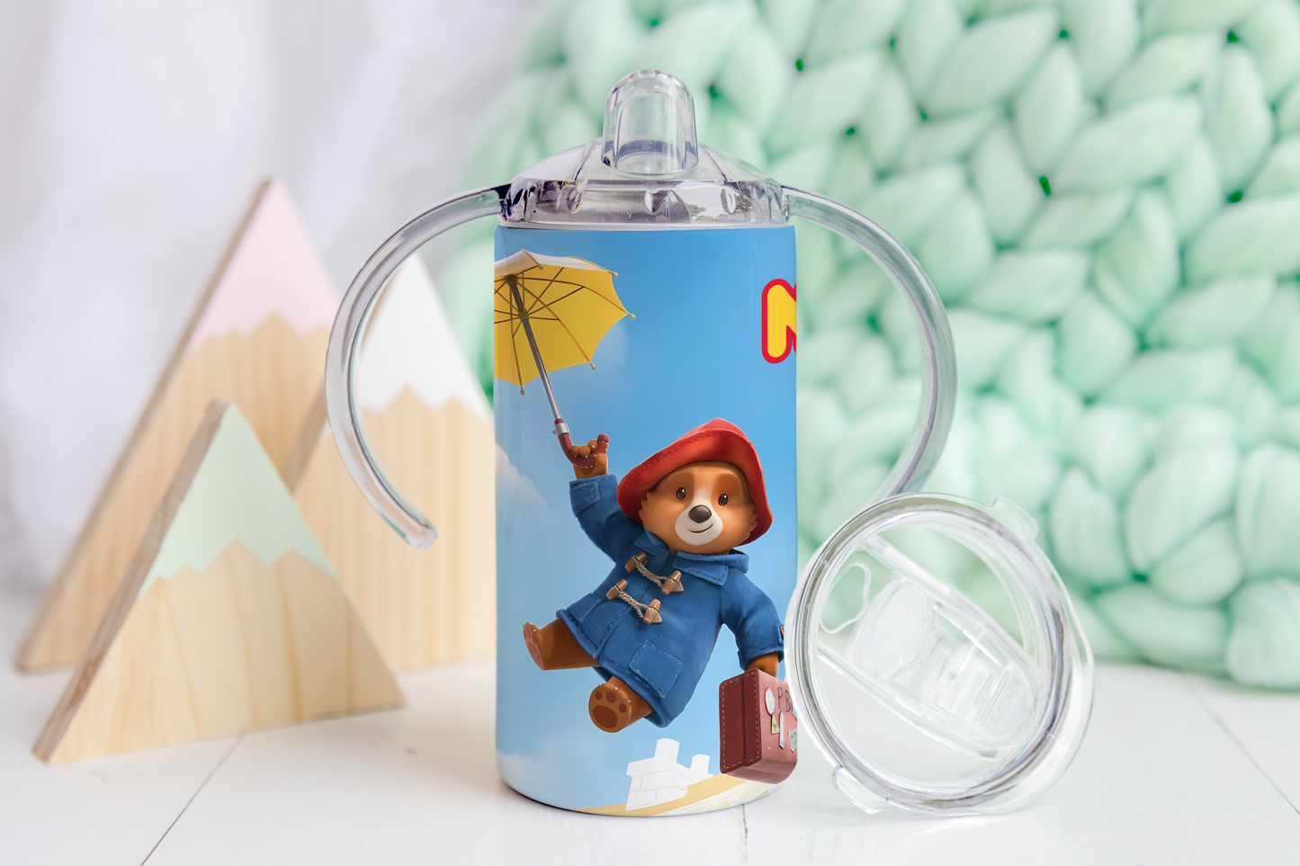 Paddington Bear Floating Personalised Sippy Tumbler