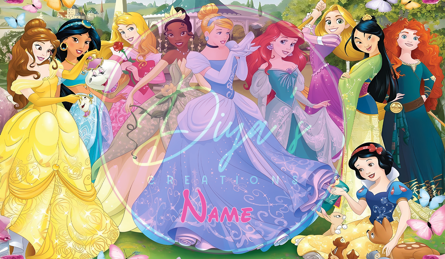 Princesses Personalised Sippy Tumbler