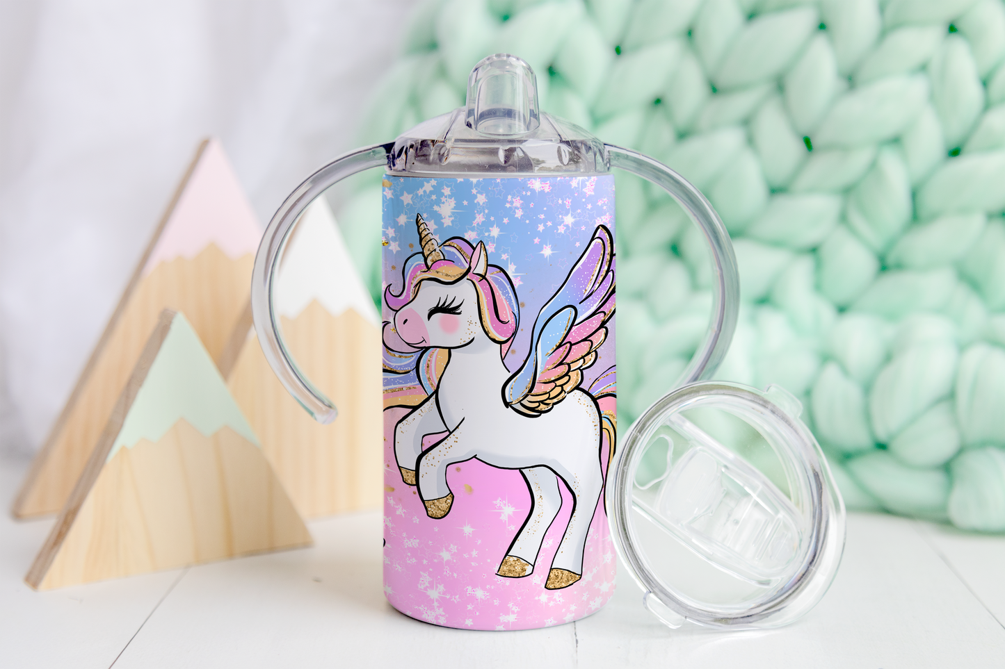 Unicorn Hearts Sippy Tumbler
