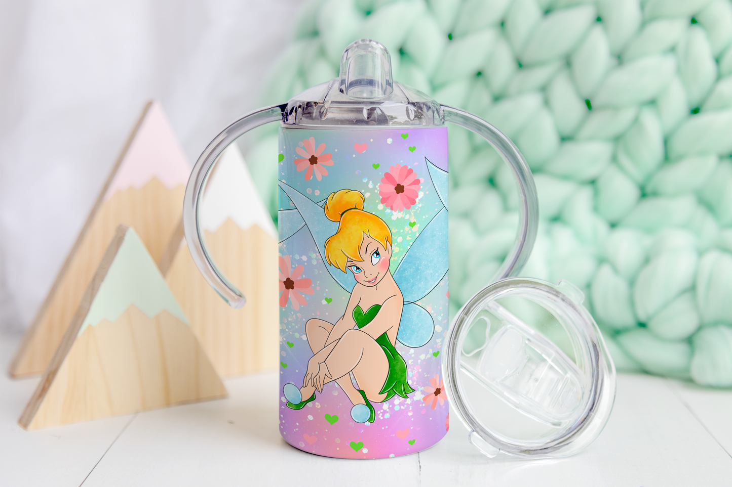 Tinkerbell Green Sippy Tumbler