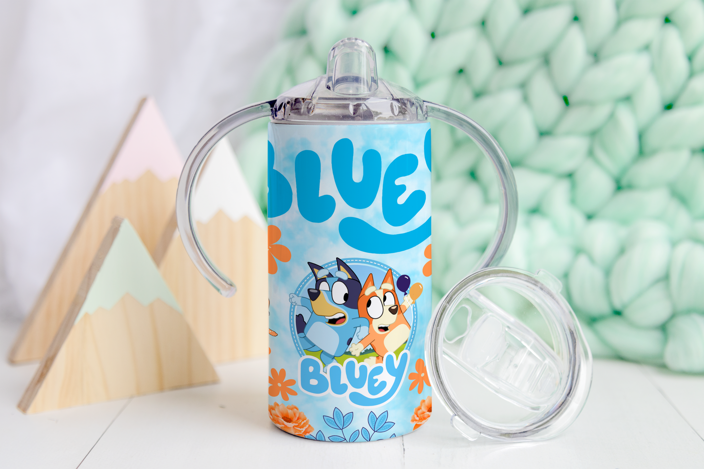 Bluey Blue Sippy Tumbler