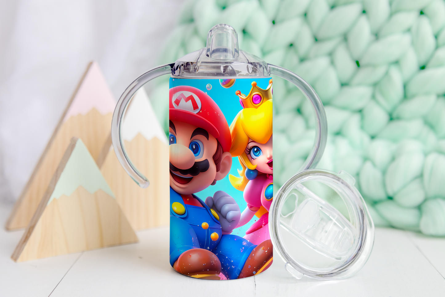 Mario & Peach Sippy Tumbler