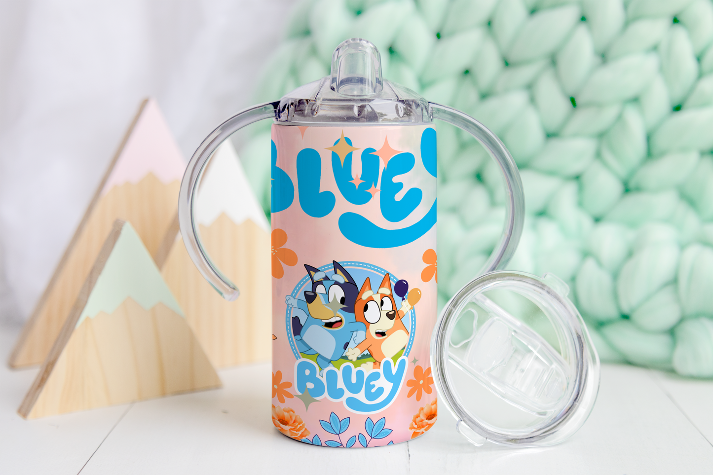Bluey Pink Sippy Tumbler