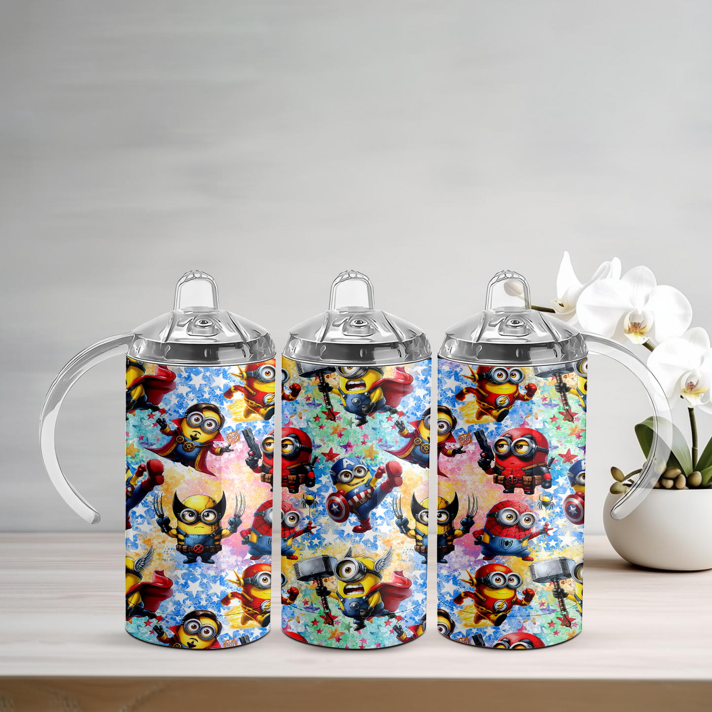 Superhero Minions Sippy Tumbler