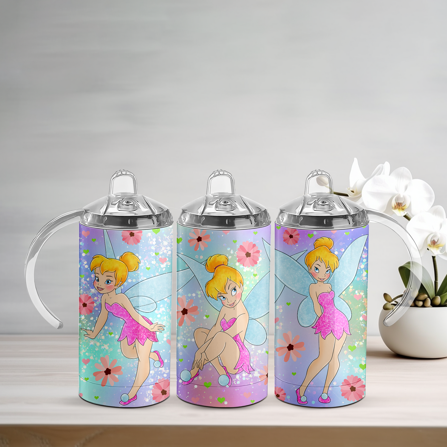 Tinkerbell Pink Sippy Tumbler