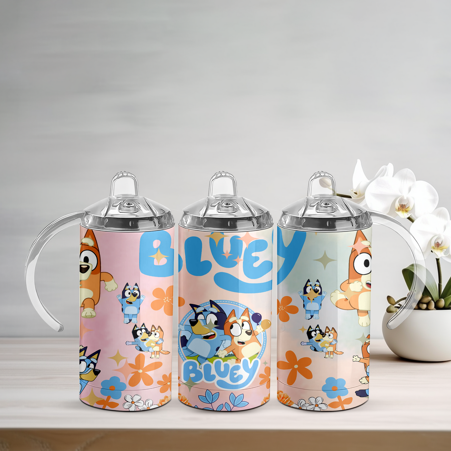 Bluey Pink Sippy Tumbler