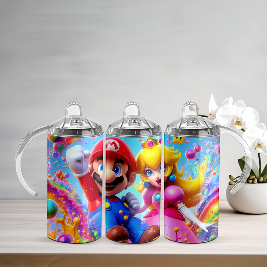 Mario & Peach Sippy Tumbler