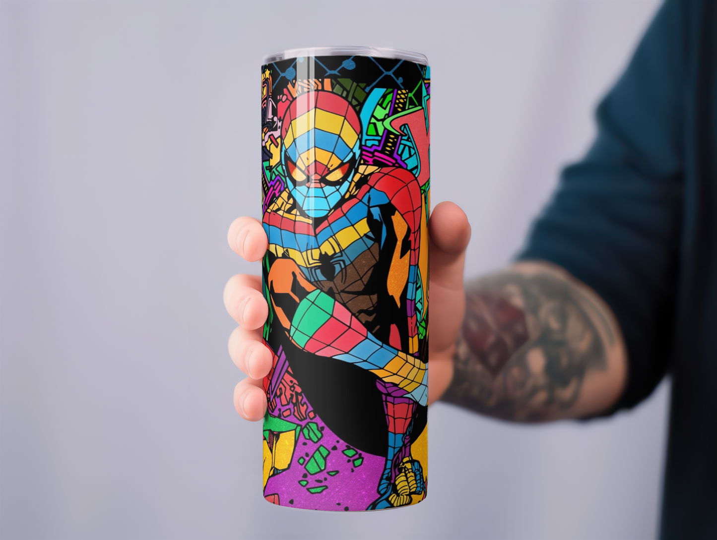 Spiderman Mosaic Tumbler