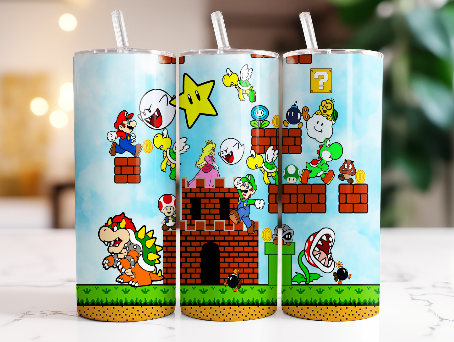 Super Mario Game Tumbler