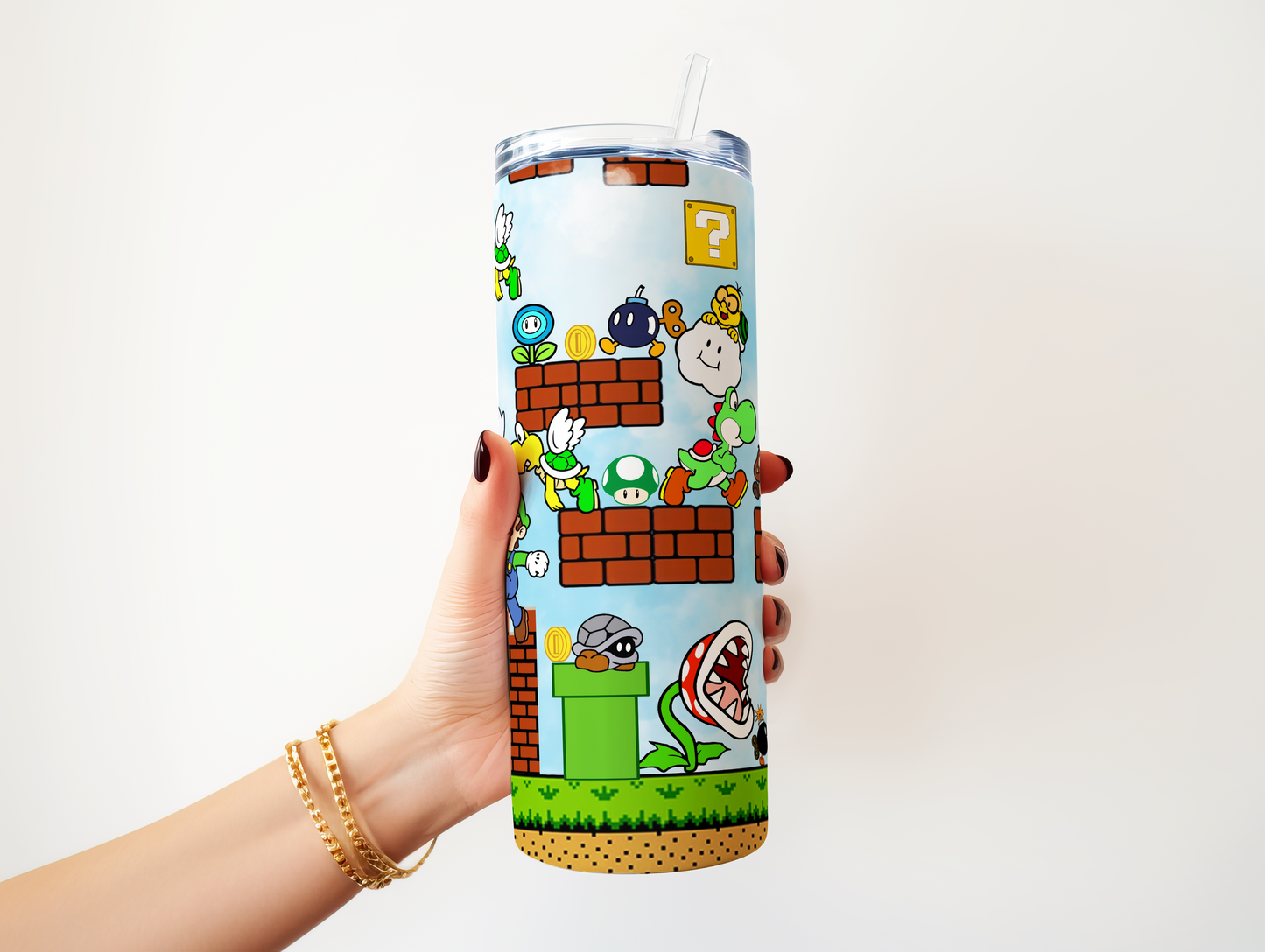 Super Mario Game Tumbler