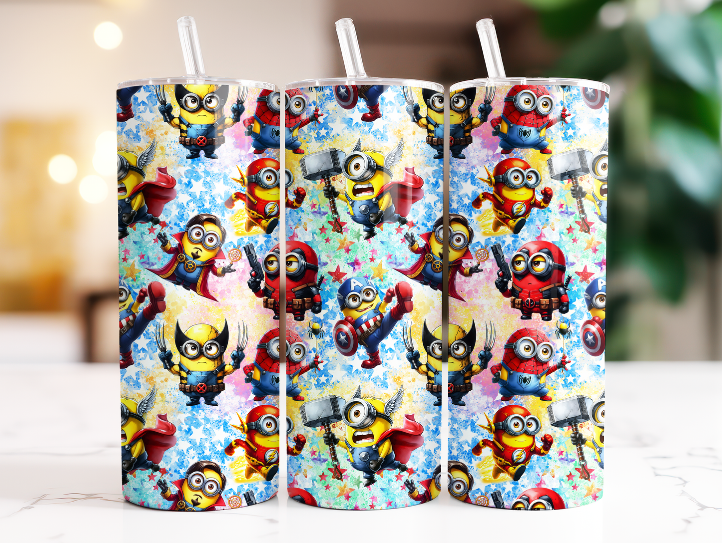 Superhero Minions Tumbler