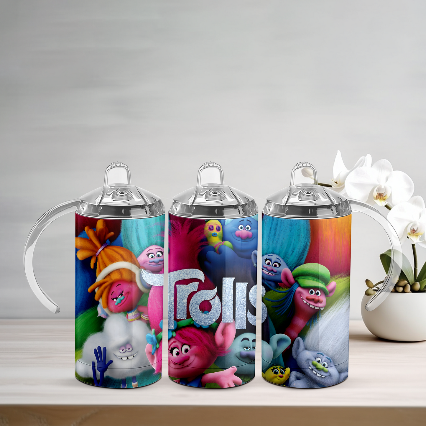 Trolls Sippy Tumbler (Silver)