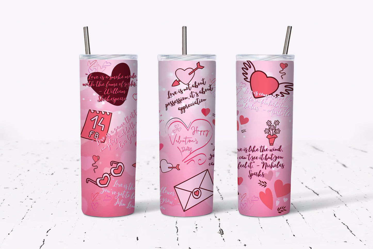 Happy Valentine's Day Tumbler