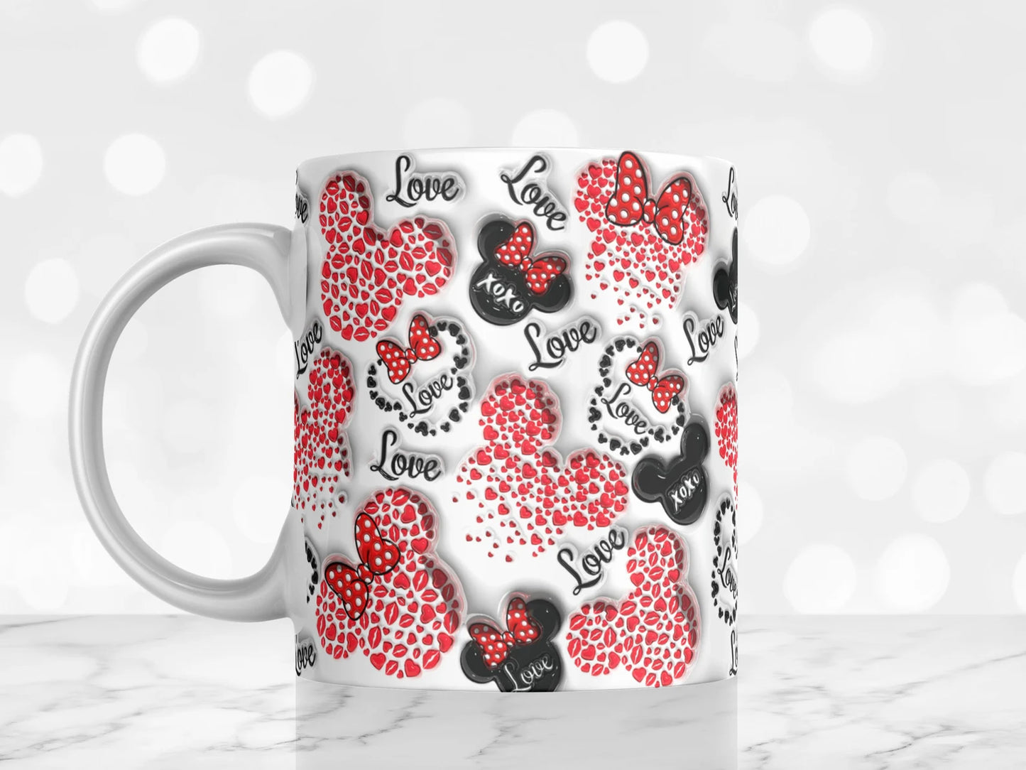 Mouse Hearts Mug Description