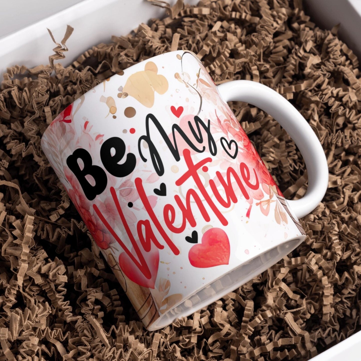 Be My Valentine Floral Mug