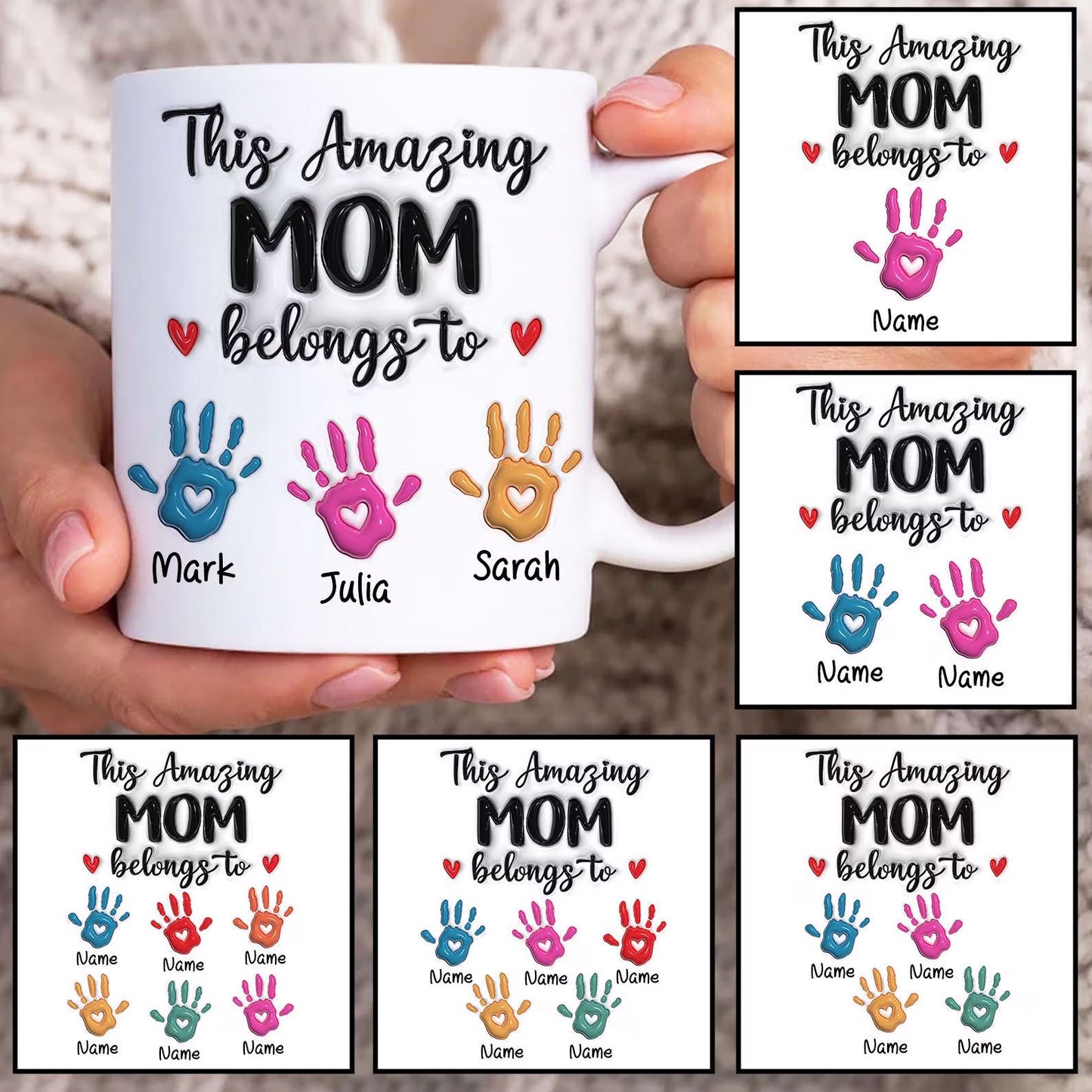 This Amazing Mom Belongs To Personalised Mug