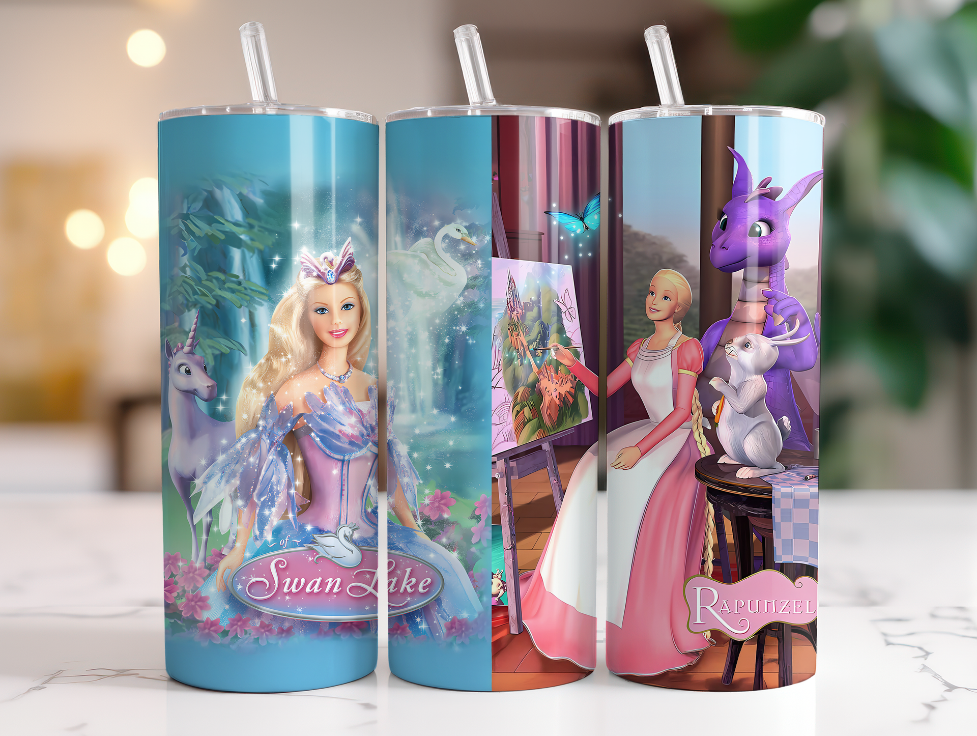 B Swan Lake & Rapunzel 20oz Tumbler – Diya's Creations