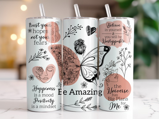 Be Amazing Affirmations Tumbler