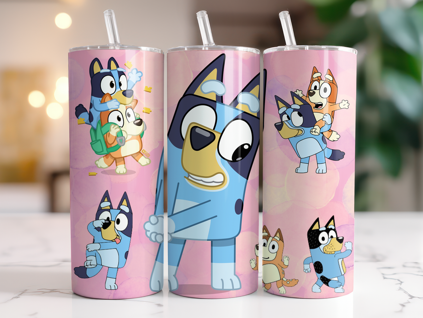 Bluey 20oz Sliding Lid Tumblers