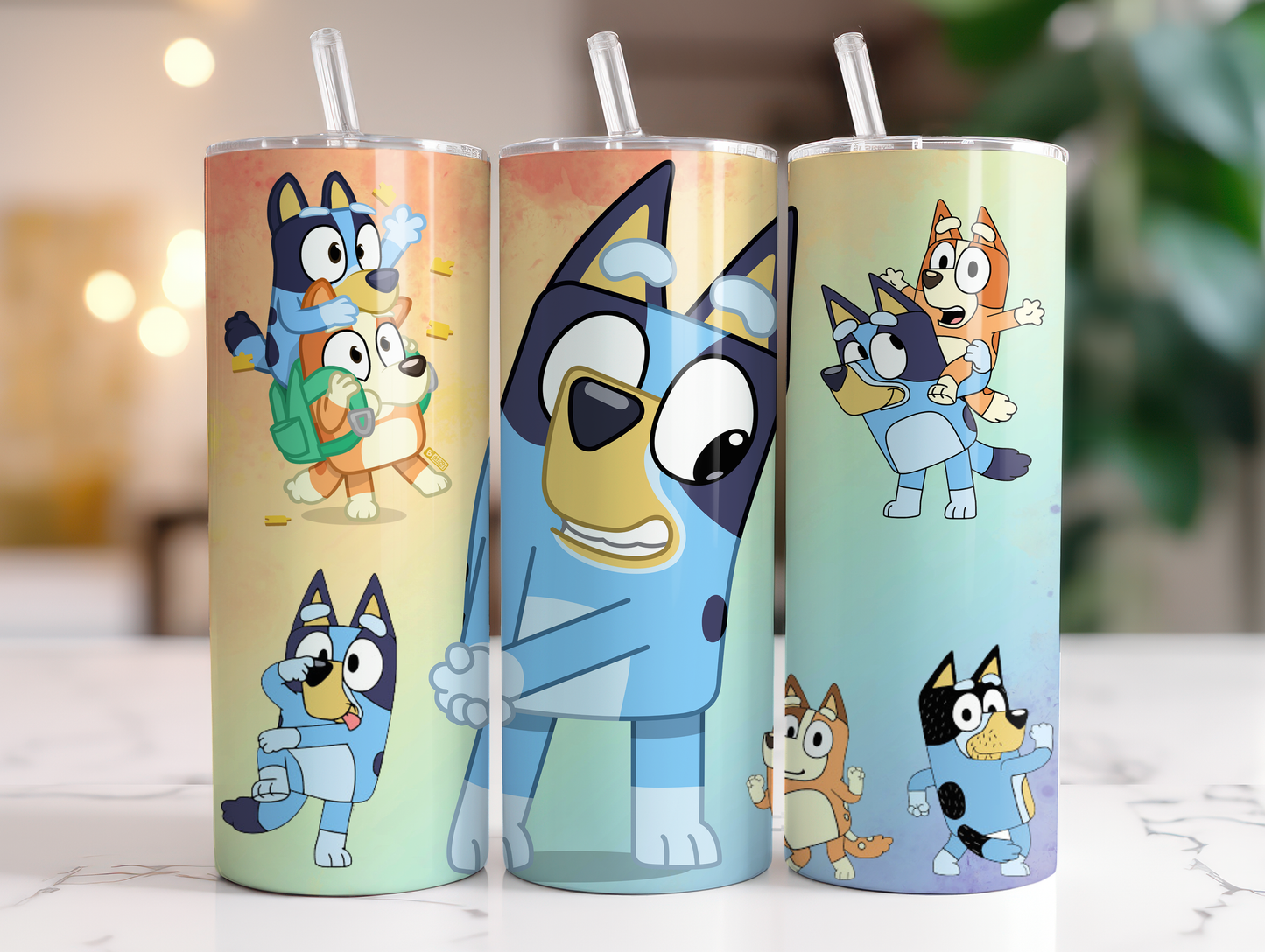 Bluey 20oz Sliding Lid Tumblers