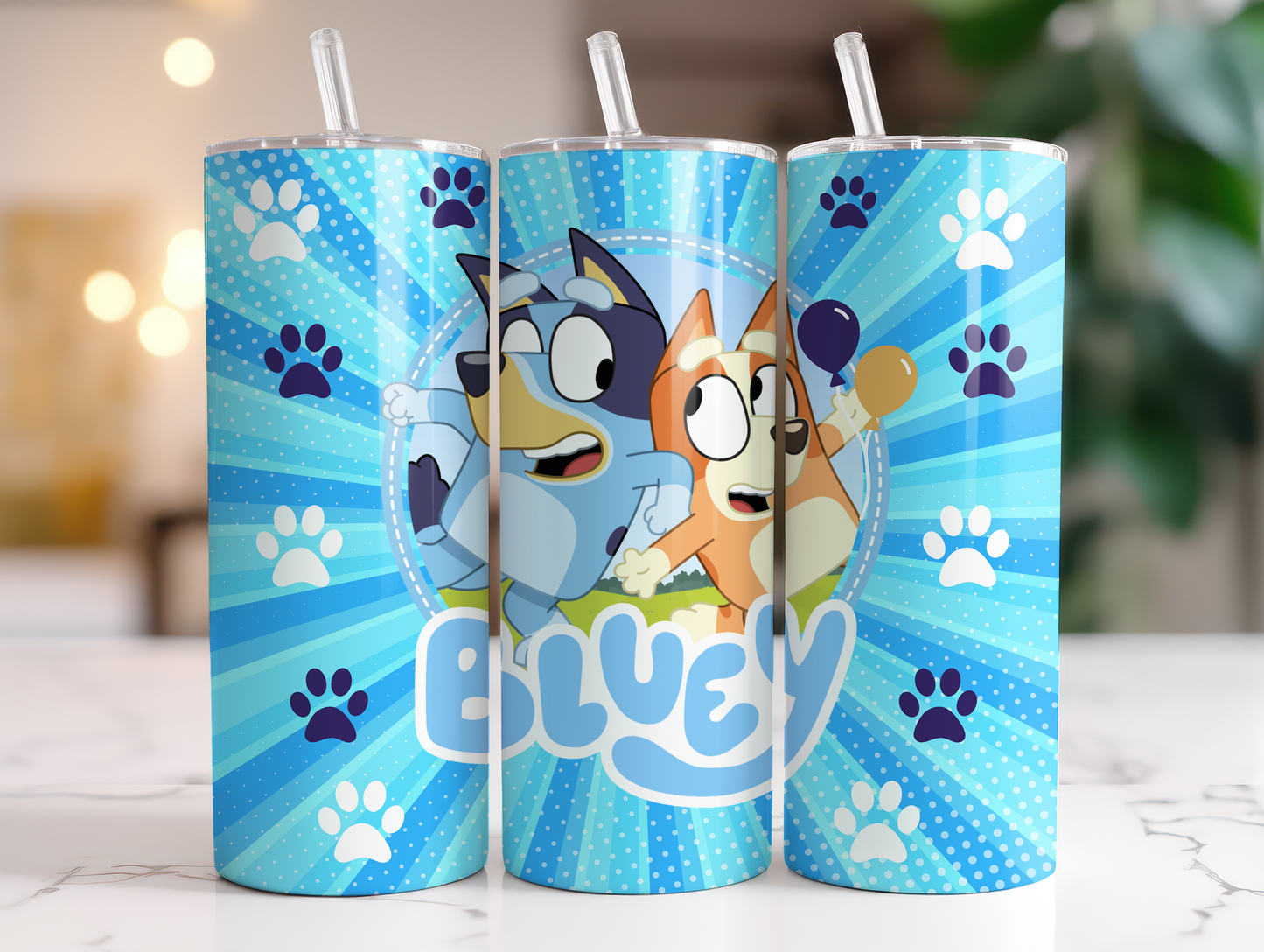 Bluey 20oz Sliding Lid Tumblers