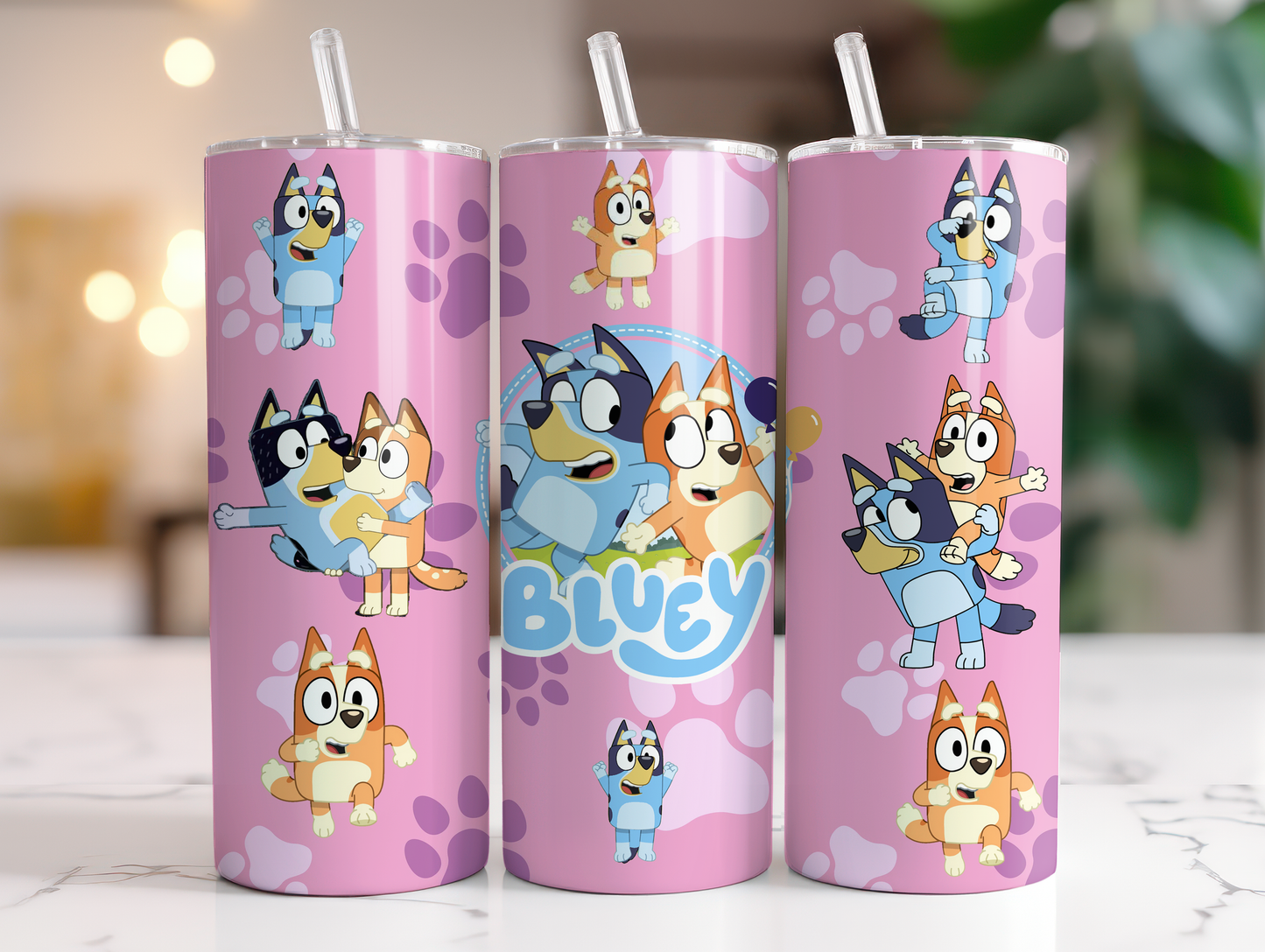 Bluey 20oz Sliding Lid Tumblers