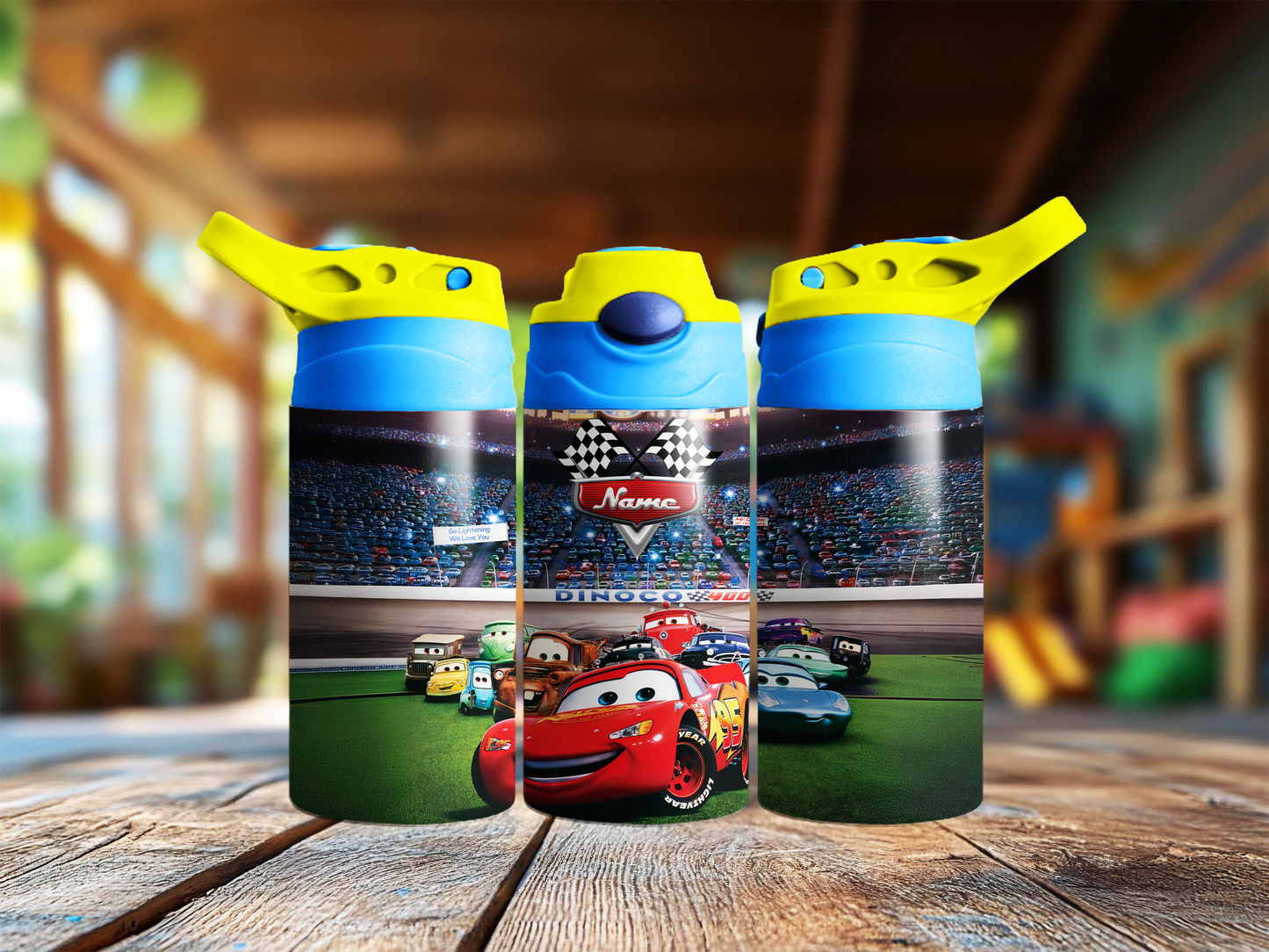 Cars Racing Personalised 12oz Tumbler
